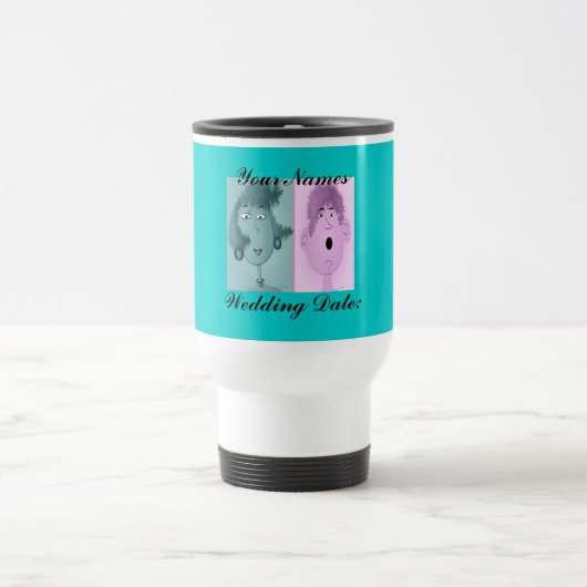 Travel Mug "Wedding Date" Reisbeker (Center)