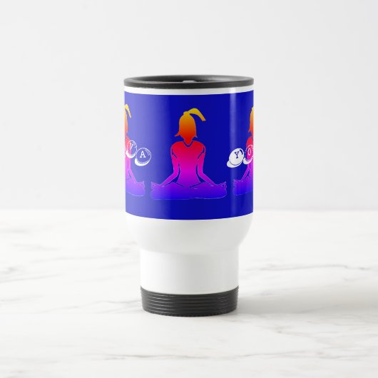 Travel Mug (wit en blauw) Reisbeker (Center)