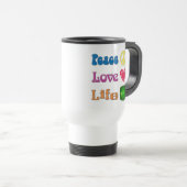 Travel mug with a pro-life message. reisbeker (Voorkant rechts)
