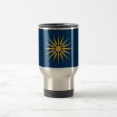 Travel Mug with Flag of Macedonia, Greece Reisbeker (Center)