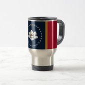 Travel Mug with Flag of Mississippi State, USA Reisbeker (Voorkant rechts)