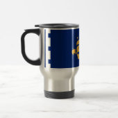 Travel Mug with Flag of Quebec City, Canada Reisbeker (Links)