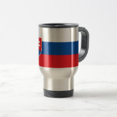 Travel Mug with Flag of Slovakia Reisbeker (Voorkant rechts)
