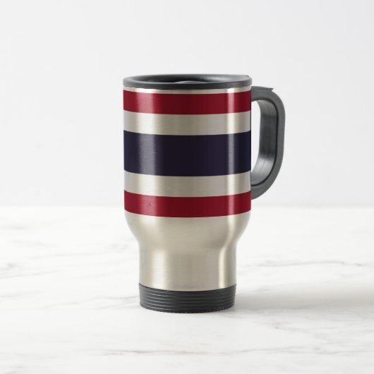 Travel Mug with Flag of Thailand Reisbeker (Voorkant rechts)