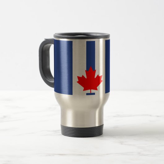 Travel Mug with Flag of Toronto, Canada Reisbeker (Voorkant links)