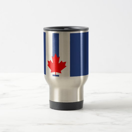 Travel Mug with Flag of Toronto, Canada Reisbeker (Center)