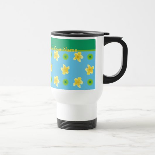 Travel Mug zonder morsen: Primroses Polkas persona Reisbeker (Rechts)