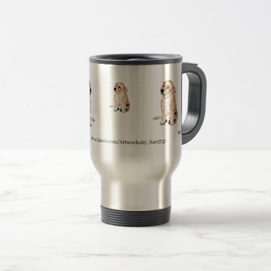 Travel Mugs: Labrador Retriever Reisbeker (Voorkant rechts)