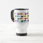 Travel Mugs - Pop Art Eyes Reisbeker (Voorkant links)