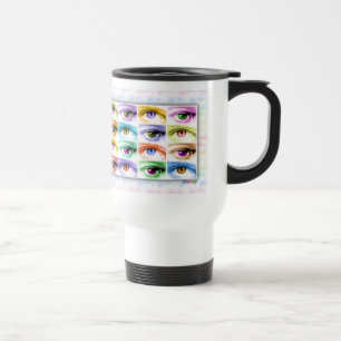 Travel Mugs - Pop Art Eyes Reisbeker