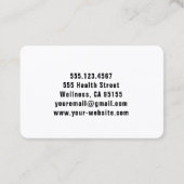 Travel Nurse RN, LVN, LPN, Caretaker Visitekaartje (Achterkant)