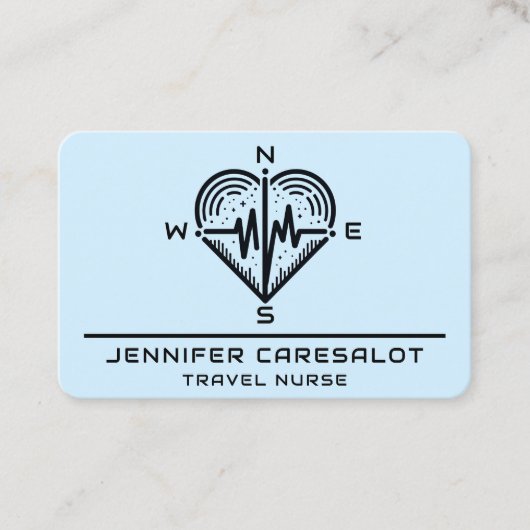 Travel Nurse RN, LVN, LPN, Caretaker Visitekaartje (Voorkant)