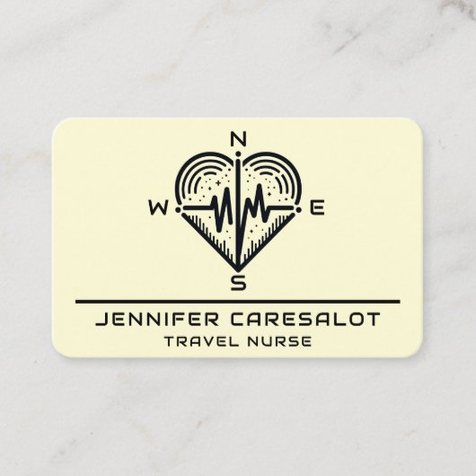 Travel Nurse RN, LVN, LPN, Caretaker Visitekaartje (Voorkant)