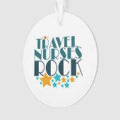 Travel Nurses Rock Ornament (voorkant)