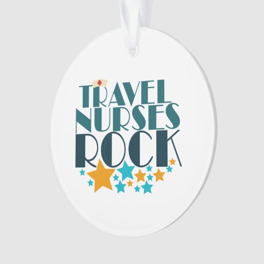 Travel Nurses Rock Ornament (voorkant)
