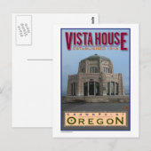TRAVEL-Oregon-Vista House- Briefkaart (Voorkant / Achterkant)