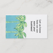 Travel Palm Trees Visitekaartje (Achterkant)