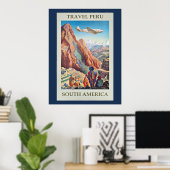 Travel Peru, Zuid-Amerika Poster (Thuiskantoor)