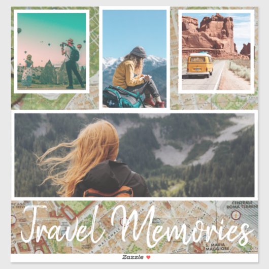 Travel Photo Collage Sticker (Vel)