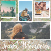 Travel Photo Collage Sticker (Voorkant)
