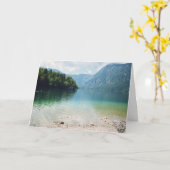 Travel Photography - Lake and Mountains - Slovenië Kaart (Gele Bloem)