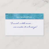 Travel Pool Red Hibiscus Visitekaartje (Achterkant)