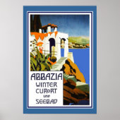Travel Poster  Abbazia Italië (Voorkant)