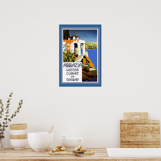 Travel Poster  Abbazia Italië (Keuken)