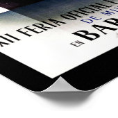 Travel Poster  Barcelona Spanje (Hoek)