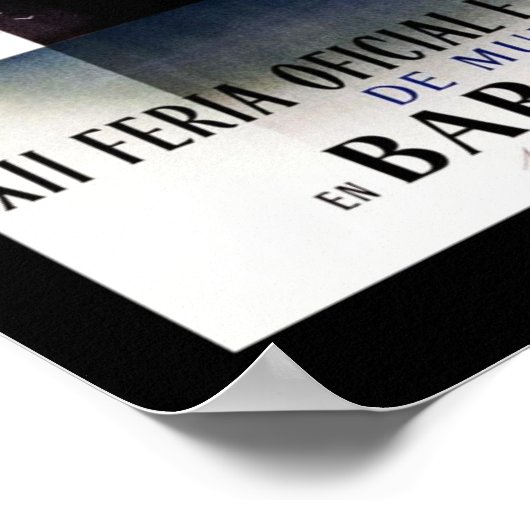 Travel Poster Barcelona Spanje (Hoek)