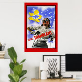 Travel Poster  Canada Mont Tremblant Skiing (Thuiskantoor)