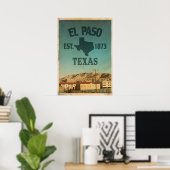 Travel Poster El Paso Texas (Thuiskantoor)