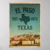  Travel Poster El Paso Texas (Voorkant)