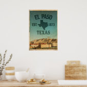 Travel Poster El Paso Texas (Keuken)