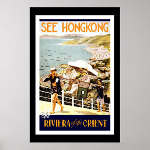 Travel Poster  Hong Kong Orient