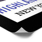 Travel Poster Hudson New York (Hoek)