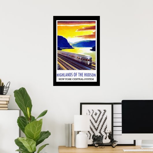 Travel Poster Hudson New York (Thuiskantoor)