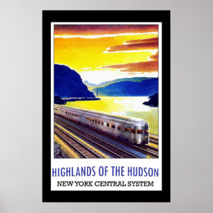 Travel Poster  Hudson New York