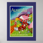Travel Poster  Kunst Australië (Voorkant)