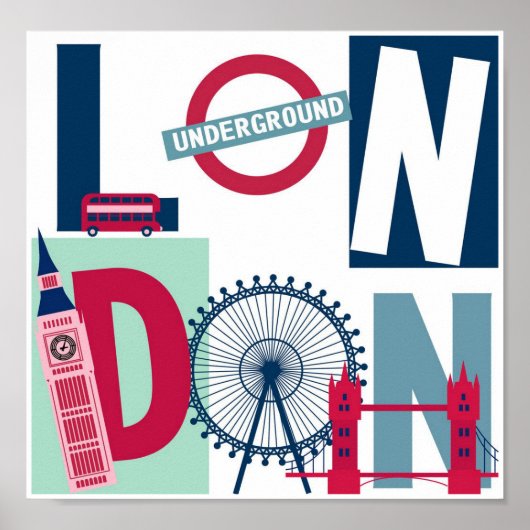 Travel Poster - Londen (Voorkant)