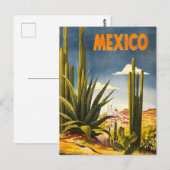 Travel Poster Mexico Briefkaart (Voorkant / Achterkant)