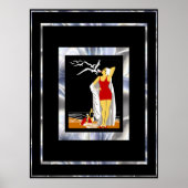 Travel Poster  New York Red Bathers (Voorkant)