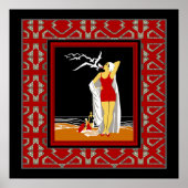 Travel Poster  New York Red Bathers (Voorkant)