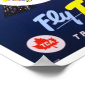 Travel Poster Paris France Airlines (Hoek)