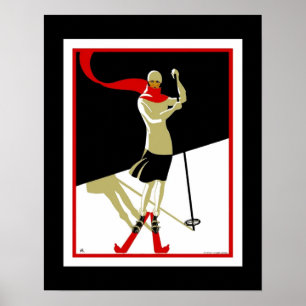 Travel Poster Saint Croix Skiing 3