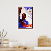 Travel Poster  Val d Aosta Italy Skiing (Keuken)