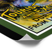 Travel poster voor Westerne spoorweg Wales (Hoek)