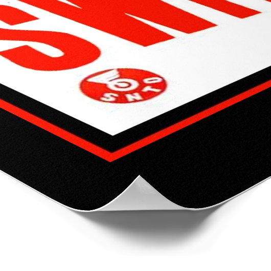 Travel Poster  Zwitserland Skiing (Hoek)