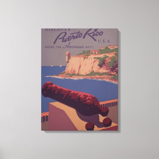 Travel Promotional Poster Canvas Afdruk (Voorkant)