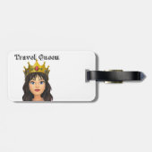 Travel Queen bagagelabel (Achterkant horizontaal)